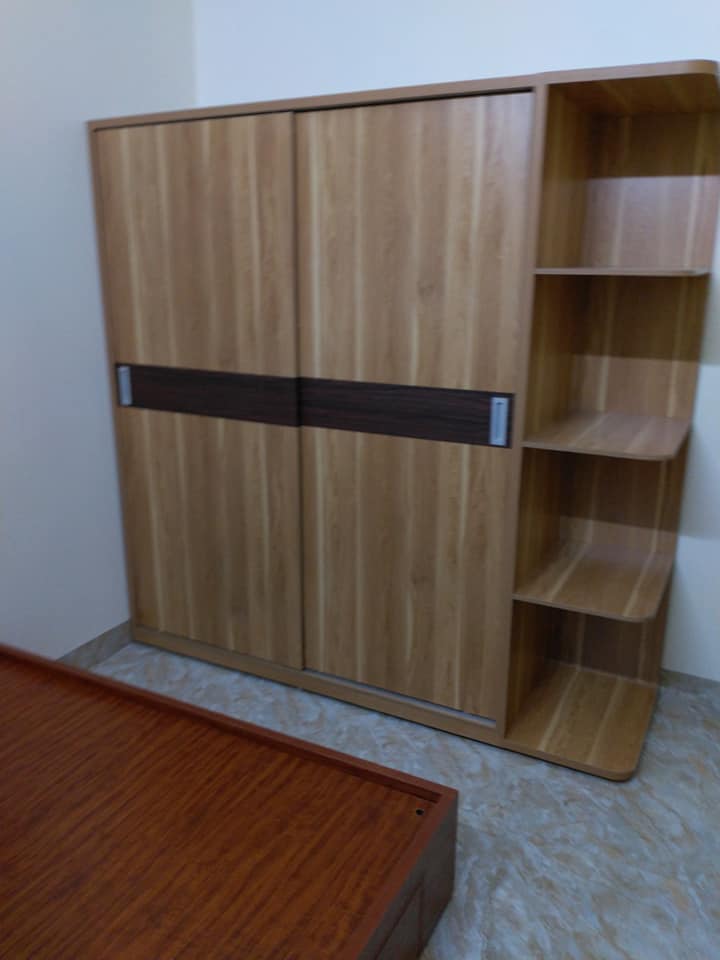 Tủ Quần Áo Cánh Trượt Gỗ Công Nghiệp - MẪU 05